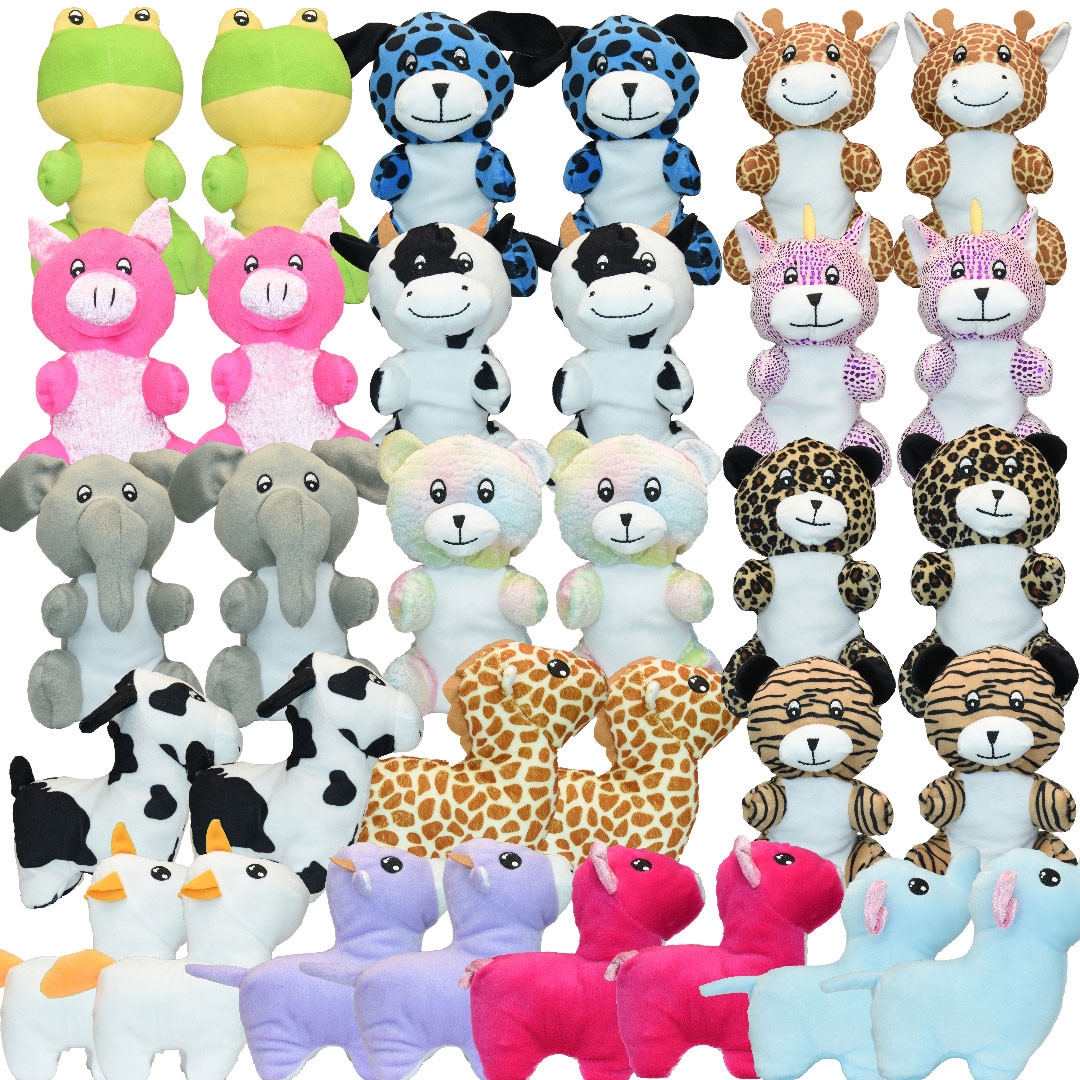 Bulk Stuffed Animals 7–9 Inch Wholesale Carnival Plush Prizes
