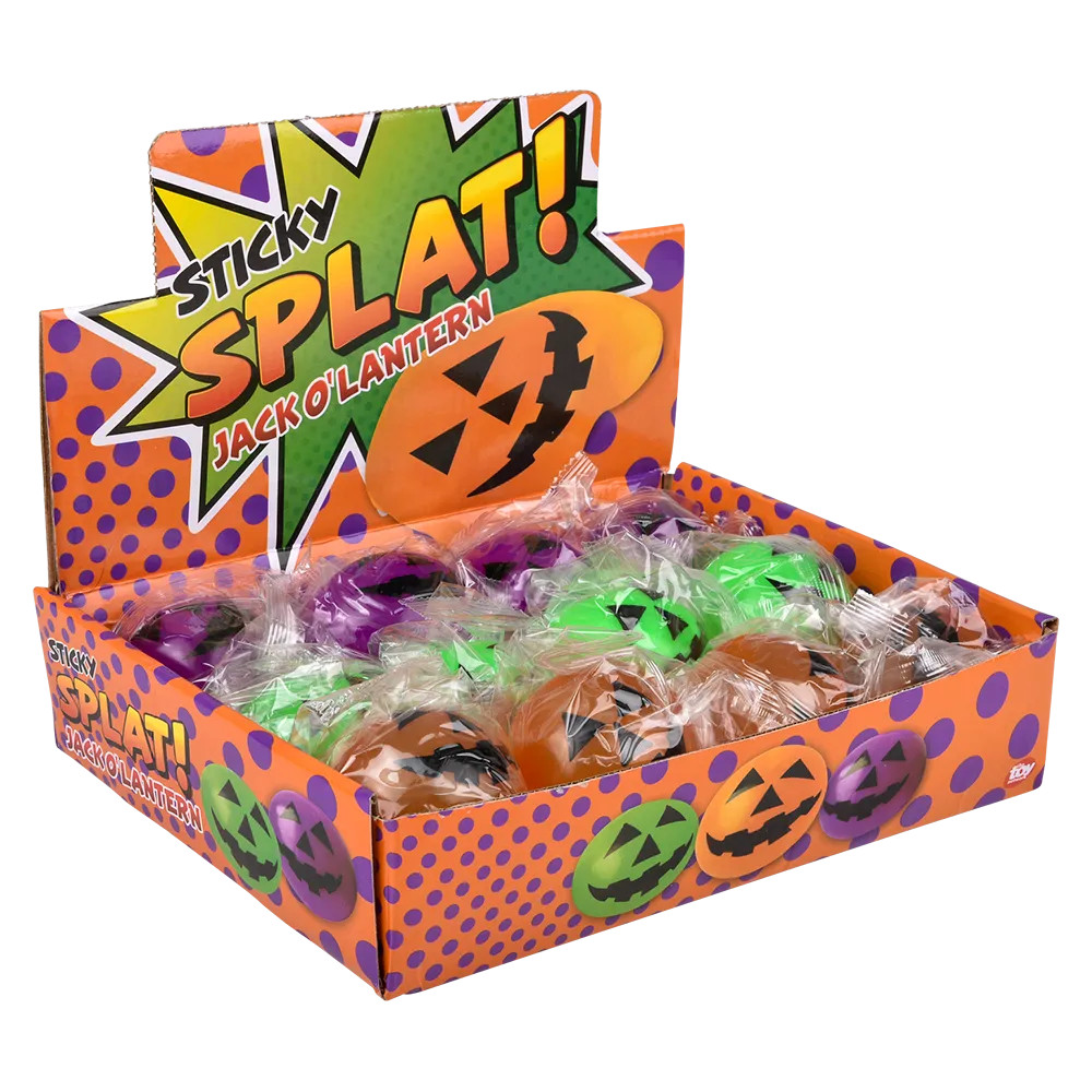 Bulk 144 Splat Jack-O-Lantern Toys, 2.25