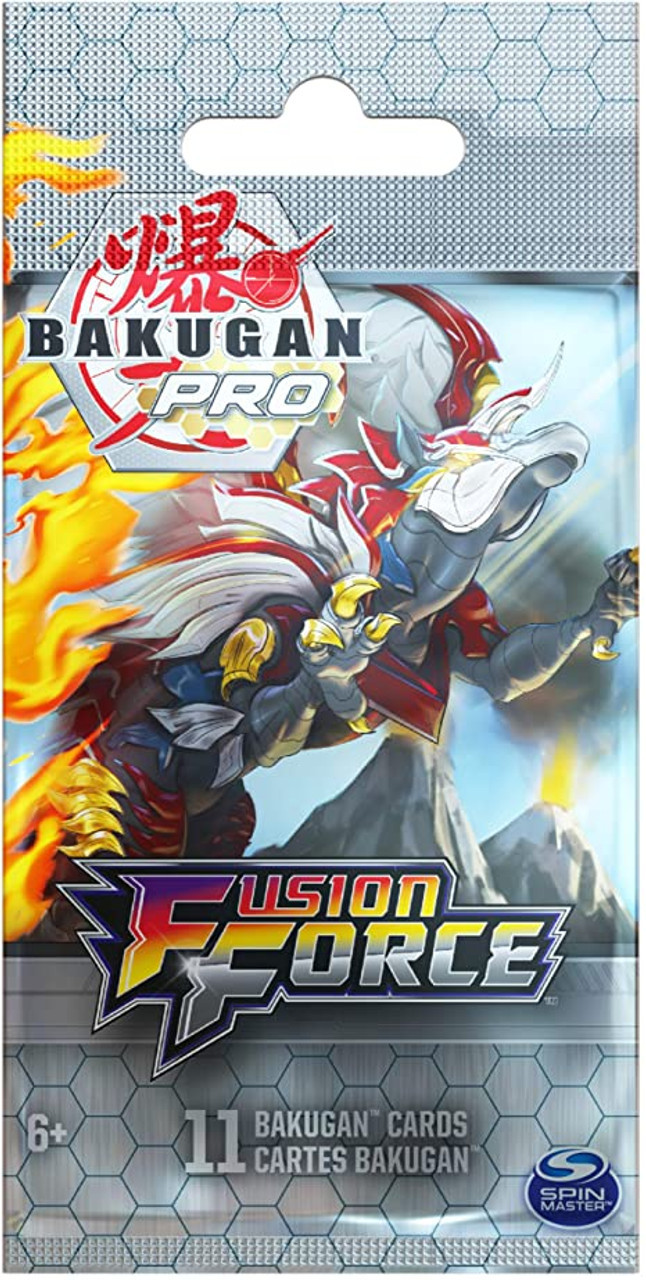 TOYBARN : Bakugan Pro, Fusion Force 11 Card Booster Pack Trading Cards