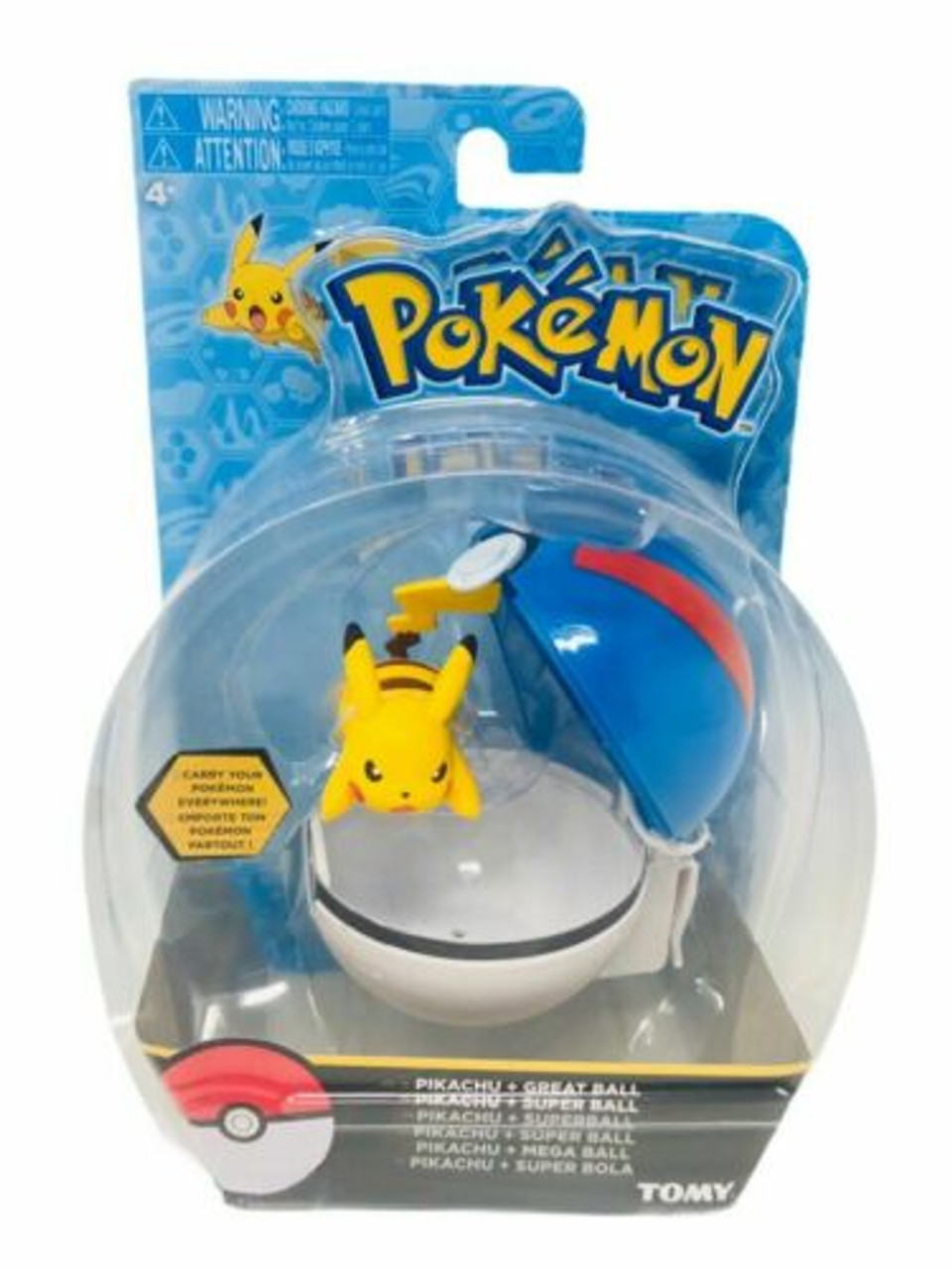 Pokemon Clip n Carry Pokeball Pikachu & Great Ball