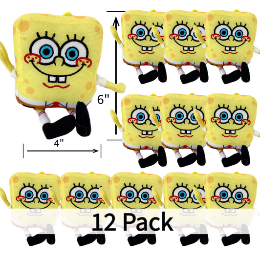 SpongeBob SquarePants Stuffed Plush Toy 6 Inch - Lot of 12