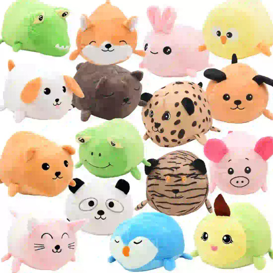 Toy BarnÂ® 7-Inch Bulk Stuffed Animal Plush Assortment Mix - Perfect for Prizes, Giveaways, and Fun!