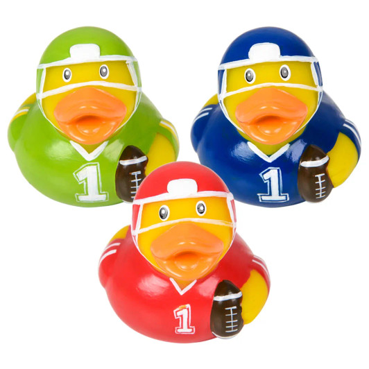 Football Rubber Duckies Bulk 576 Pieces