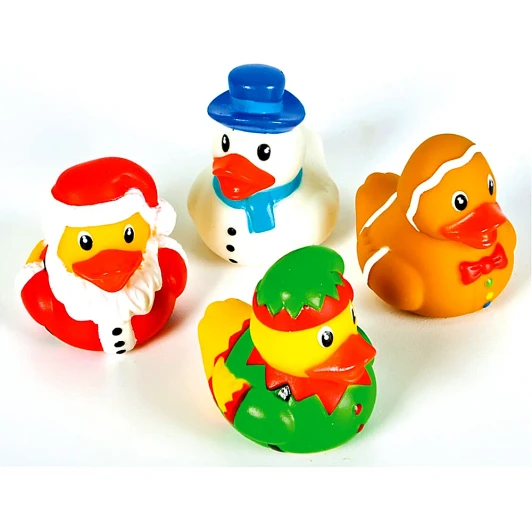 Christmas Holiday Rubber Duckies Bulk 576 Pieces
