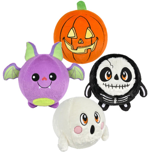 Halloween Bladder Plush Balls Bulk 60 Pieces