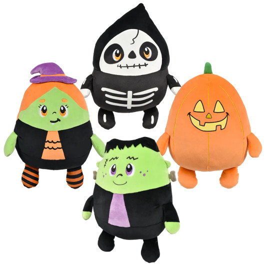 Squishy-Ishies Halloween Plush Characters Bulk 36 Pieces