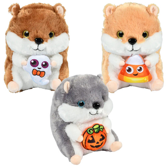 Belly Buddy Halloween Hamster Plush Toy Mix Bulk 24 Pieces