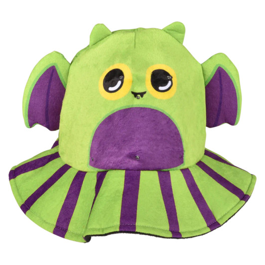 Halloween bat hats 8 inch light up front view