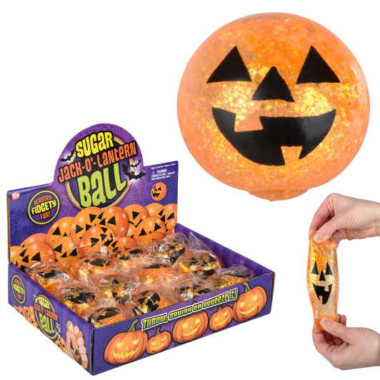 Jack o lantern squeezy sugar balls