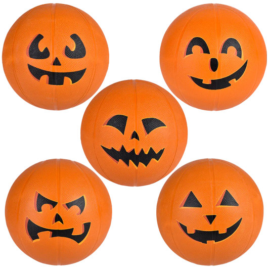 Jack o lantern basketballs 9.5 inch assorted