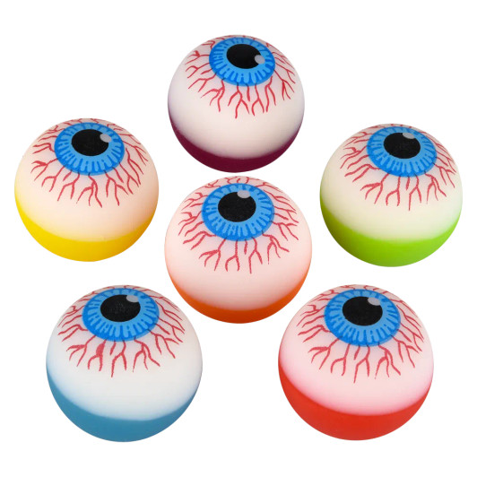 Hi bounce eyeballs 1.75 inch 6 colors 6 assorted