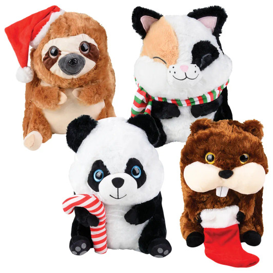 Belly Buddy Christmas Plush Animals Bulk 18 Pieces
