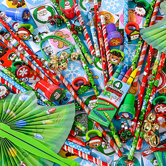 Christmas toy assortment 600-pack bulk primary front view