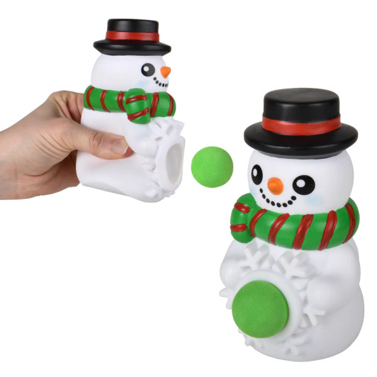 Christmas Snowman Foam Ball Blaster Toys Bulk 36 Pieces