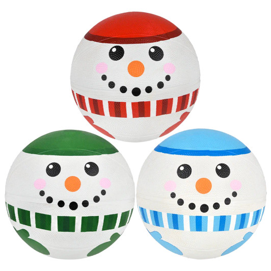 Christmas Snowman Regulation Basketball Toys Bulk 25 Pieces