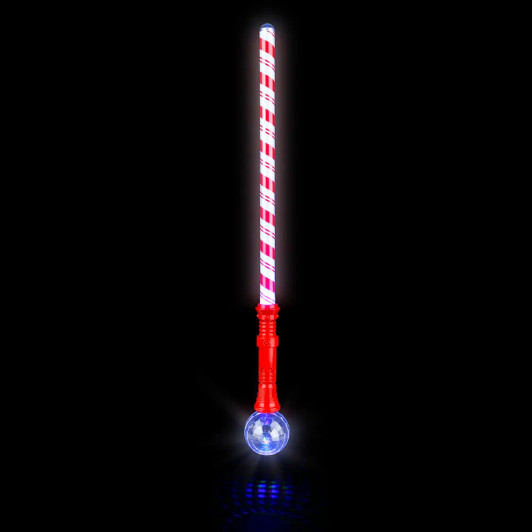 Light-up Candy Cane sword 36-pack (30") primary front view