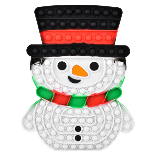 Christmas Snowman Mega Bubble Popper Toys Bulk 24 Pieces