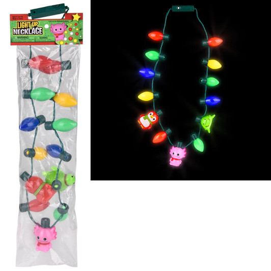 Light-Up Christmas Sea Life Necklaces Bulk 48 Pieces