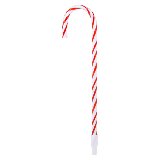 Candy Cane pen 288-pack (6.5") bulk left-angle view of candy cane pens scattered