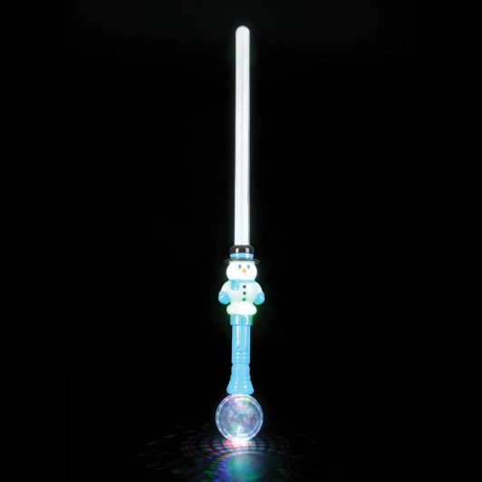 Snowman light-up magic-ball sword 36-pack primary front view
