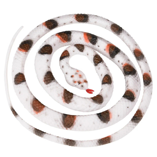 48" snake rubber banded rock rattle 48 pcs bulk reptile toy gifts.