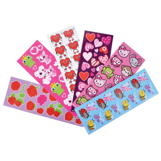 Valentine's Stickers Bulk 2,400 Pieces
