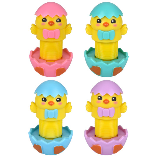 Easter Chick Fidget Pop Tube Toys Bulk 144 Pieces