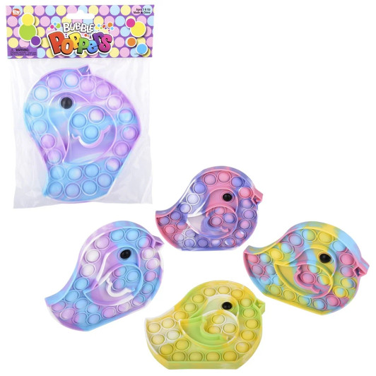 Easter chick marbleized bubble popper fidget toy bulk 144 pieces 6 inch.