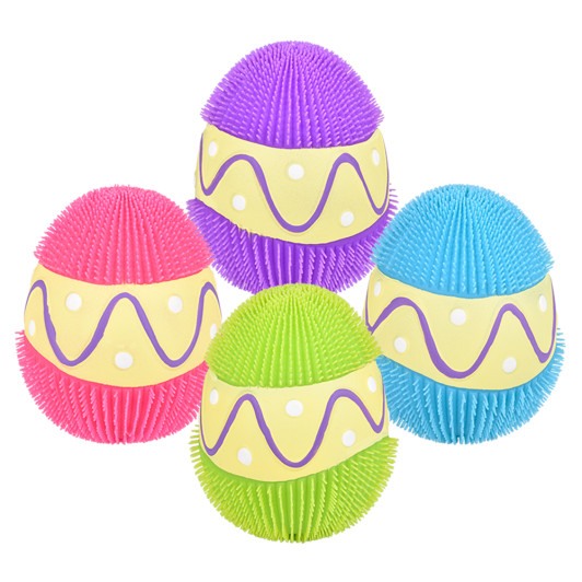Puffer Easter egg bulk 48 pieces 6 inch 4 colors main
