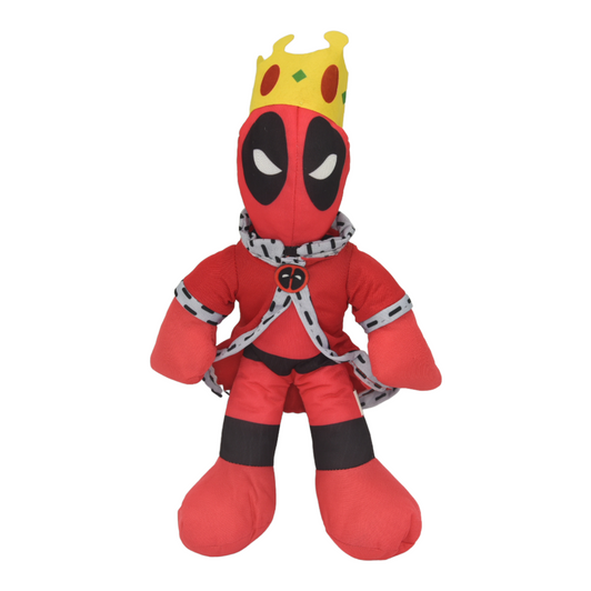 King Deadpool Plush Toy - 12 Inch Crowned Stuffed Figure - 24-Pack Bulk