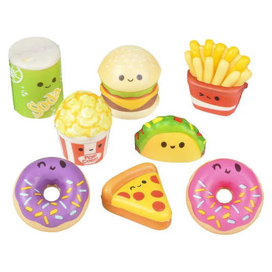 Micro Squish Fun Food Toys Bulk 800 Pieces