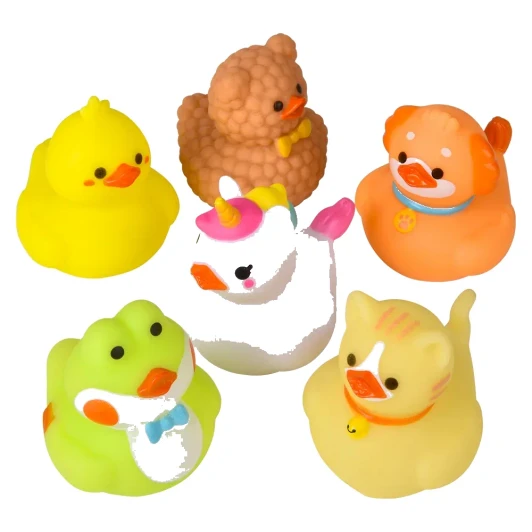 Kawaii Animal Rubber Ducks 2" Bulk 576 Pieces - Birthday handouts