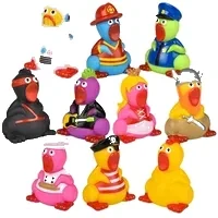 Rubber Chicken Toy Mix Bulk 500 Pieces