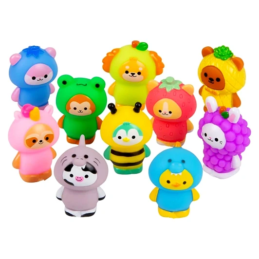 Kawaii Dressed Animals 2" Bulk 500 Pieces - Carnival prizes