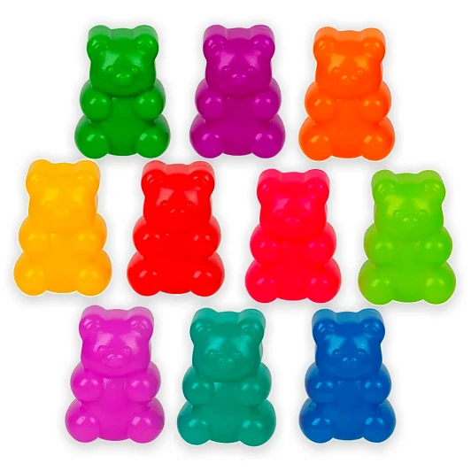Rubber Yummy Bear Toys Bulk 500 Pieces