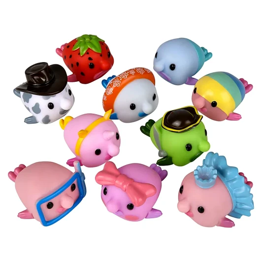 Rubber Blobfish Character Toy Mix Bulk 500 Pieces