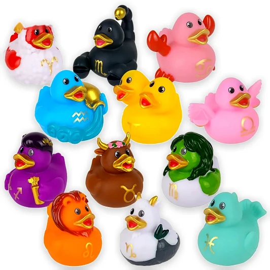 Zodiac Rubber Duckies Bulk 300 Pieces