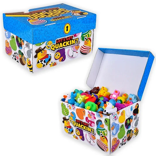 Rubber Ducky Treasure Chest Toys Bulk 300 Pieces