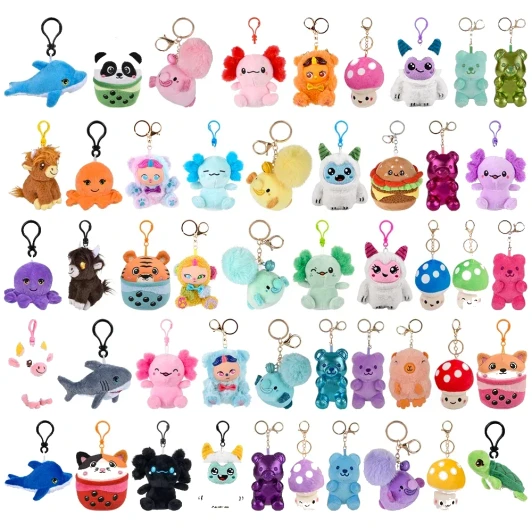 Plush Clip-On Toys Mix Bulk 144 Pieces