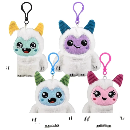 Yeti Plush Backpack Clip-On Bulk 144 Pieces