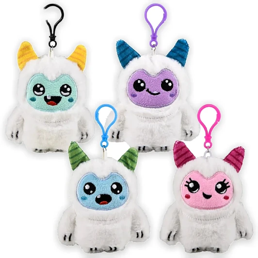 Yeti Plush Backpack Clip-On Bulk 144 Pieces