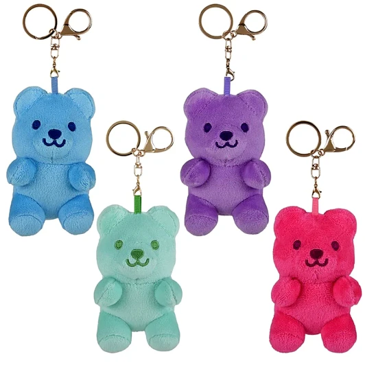 Yummy Bear Plush Backpack Clip-On Bulk 144 Pieces