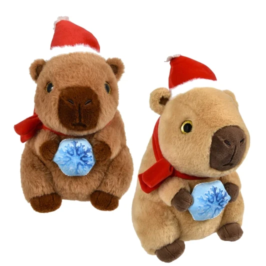 Belly Buddy Christmas Capybara Plush Toys Bulk 48 Pieces