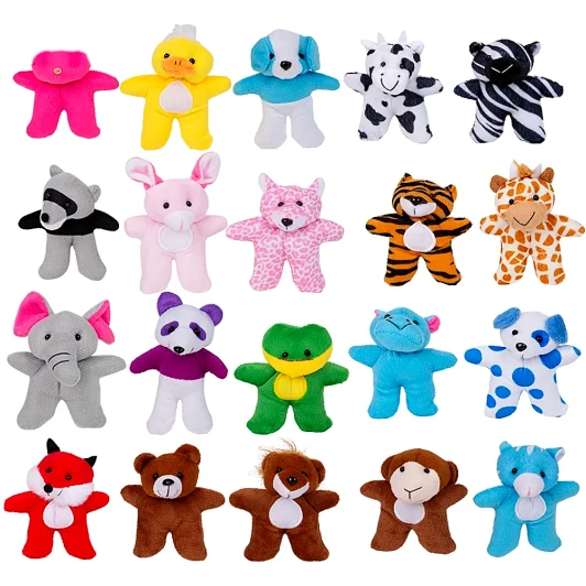 Plush Mini Animal Toy Mix Bulk 300 Pieces
