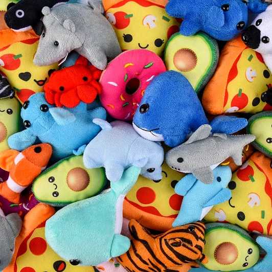 Mini Plush Toy Mix Bulk 288 Pieces