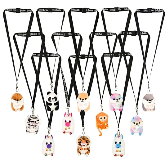 Lanyard Belly Buddy Plush Toy Mix Bulk 180 Pieces