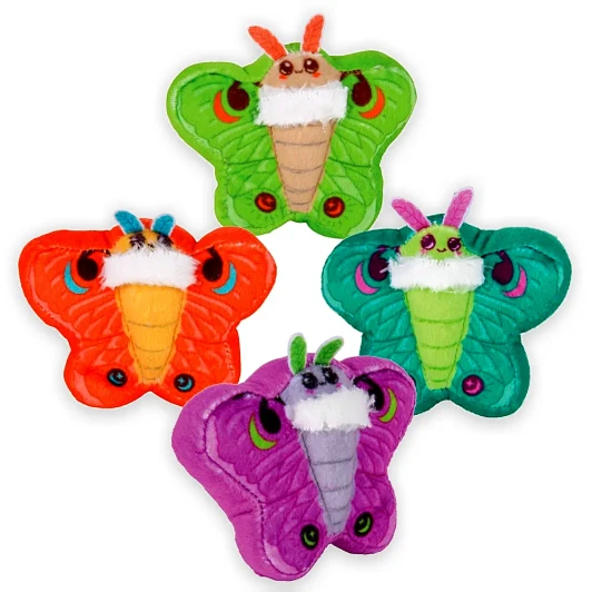 Mini Luna Moth Plush Toys Bulk 144 Pieces
