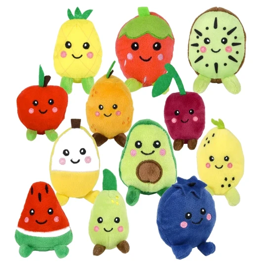 Mini Fruit Plush Toys Bulk 600 Pieces