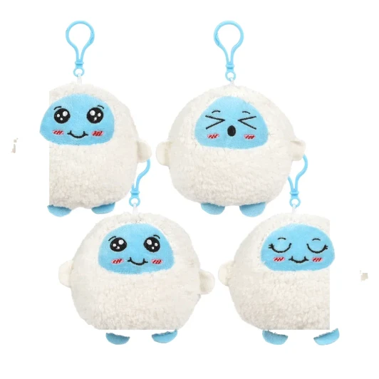 Yeti Backpack Clip Plush Toys Bulk 240 Pieces
