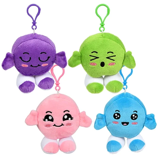 Emoticon Man Backpack Clip Plush Toys Bulk 312 Pieces